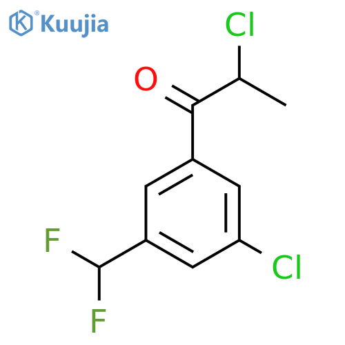 2,3'-Dichloro-5'-(difluoromethyl)propiophenone structure