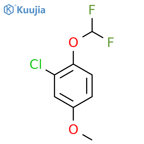 1-Chloro-2-(difluoromethoxy)-5-methoxybenzene structure