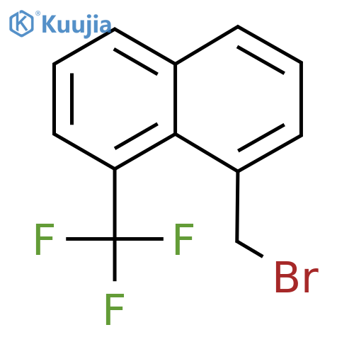 8-(Bromomethyl)-1-(trifluoromethyl)naphthalene structure