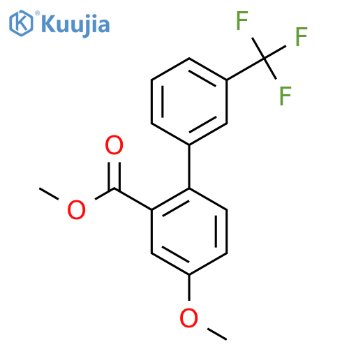 4-Methoxy-3'-(trifluoromethyl)biphenyl-2-carboxylic acid methyl ester structure