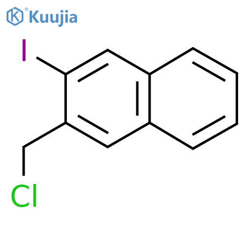 2-(Chloromethyl)-3-iodonaphthalene structure