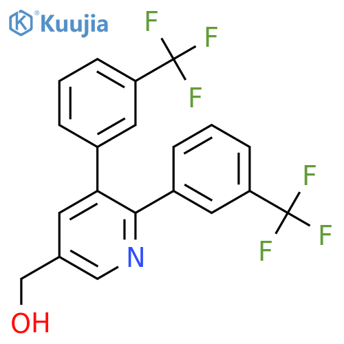 2,3-Bis(3-(trifluoromethyl)phenyl)pyridine-5-methanol structure