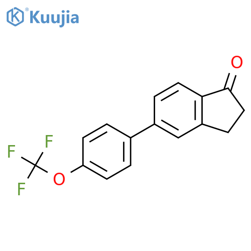 5-(4-(Trifluoromethoxy)phenyl)-1-indanone structure
