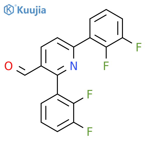 2,6-Bis(2,3-difluorophenyl)nicotinaldehyde structure