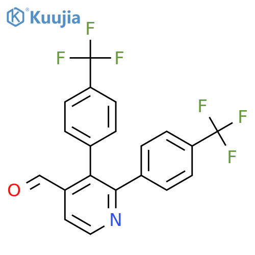 2,3-Bis(4-(trifluoromethyl)phenyl)isonicotinaldehyde structure