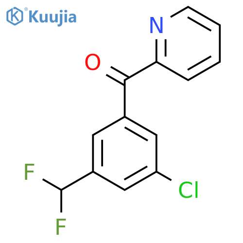 2-(3-Chloro-5-(difluoromethyl)benzoyl)pyridine structure