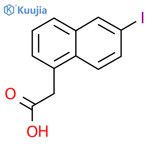 6-Iodonaphthalene-1-acetic acid structure