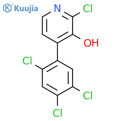 2-Chloro-3-hydroxy-4-(2,4,5-trichlorophenyl)pyridine structure