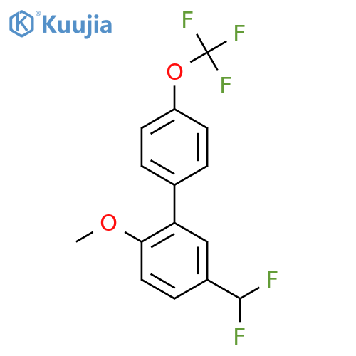 5-(Difluoromethyl)-2-methoxy-4'-(trifluoromethoxy)biphenyl structure