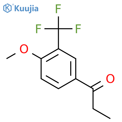 4'-Methoxy-3'-(trifluoromethyl)propiophenone structure