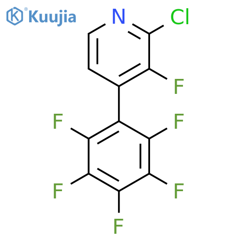 2-Chloro-3-fluoro-4-(perfluorophenyl)pyridine structure