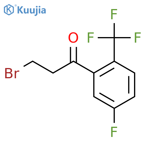 3-Bromo-5'-fluoro-2'-(trifluoromethyl)propiophenone structure
