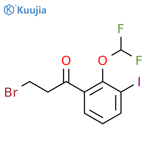 3-Bromo-2'-(difluoromethoxy)-3'-iodopropiophenone structure