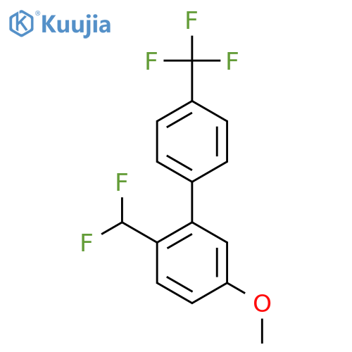 2-(Difluoromethyl)-5-methoxy-4'-(trifluoromethyl)biphenyl structure