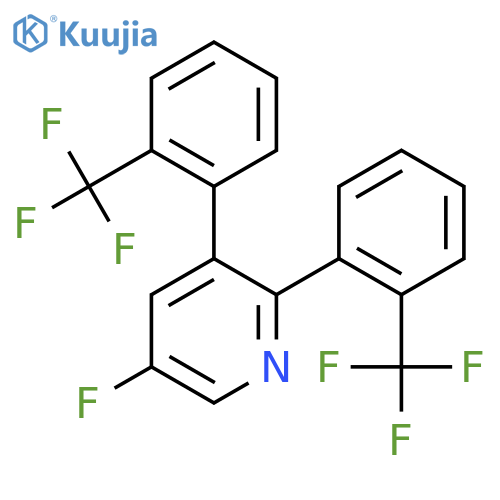 2,3-Bis(2-(trifluoromethyl)phenyl)5-fluoropyridine structure