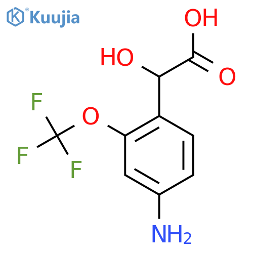 4-Amino-2-(trifluoromethoxy)mandelic acid structure