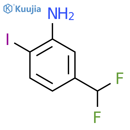 5-(Difluoromethyl)-2-iodoaniline structure