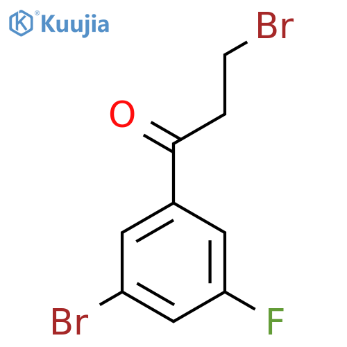 3',3-Dibromo-5'-fluoropropiophenone structure