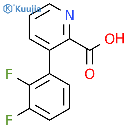 3-(2,3-Difluorophenyl)picolinic acid structure
