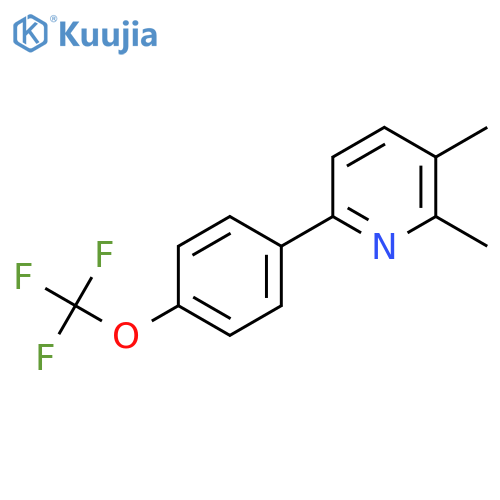 2,3-Dimethyl-6-(4-(trifluoromethoxy)phenyl)pyridine structure