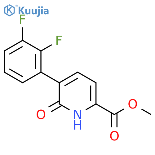 Methyl 5-(2,3-difluorophenyl)-6-hydroxypicolinate structure
