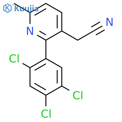 6-Methyl-2-(2,4,5-trichlorophenyl)pyridine-3-acetonitrile structure
