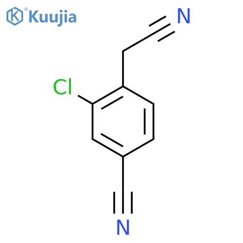 3-Chloro-4-(cyanomethyl)benzonitrile structure