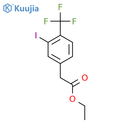 Ethyl 3-iodo-4-(trifluoromethyl)phenylacetate structure