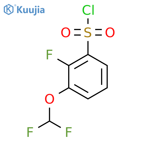 3-(Difluoromethoxy)-2-fluorobenzenesulfonyl chloride structure