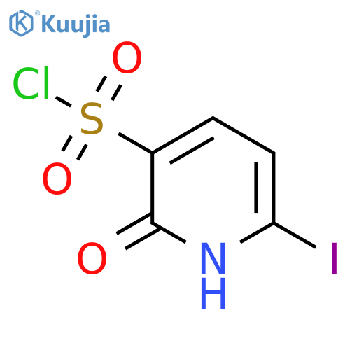 6-Iodo-2-hydroxypyridine-3-sulfonyl chloride structure