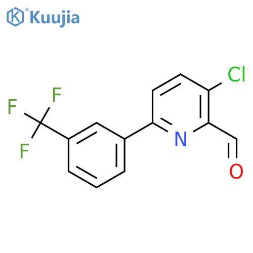 3-Chloro-6-(3-(trifluoromethyl)phenyl)picolinaldehyde structure