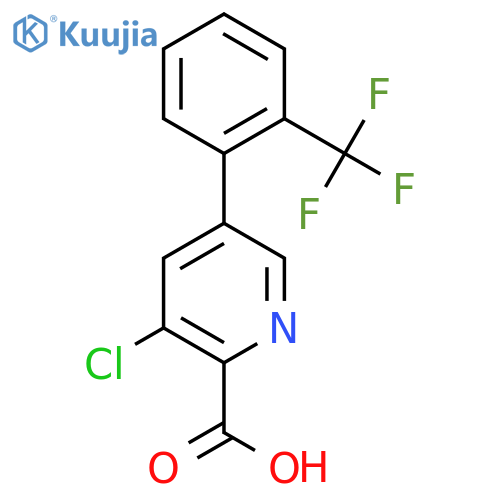 3-Chloro-5-(2-(trifluoromethyl)phenyl)picolinic acid structure