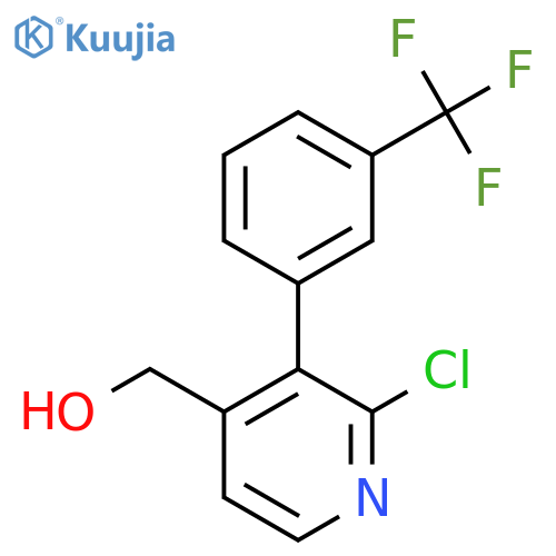2-Chloro-3-(3-(trifluoromethyl)phenyl)pyridine-4-methanol structure
