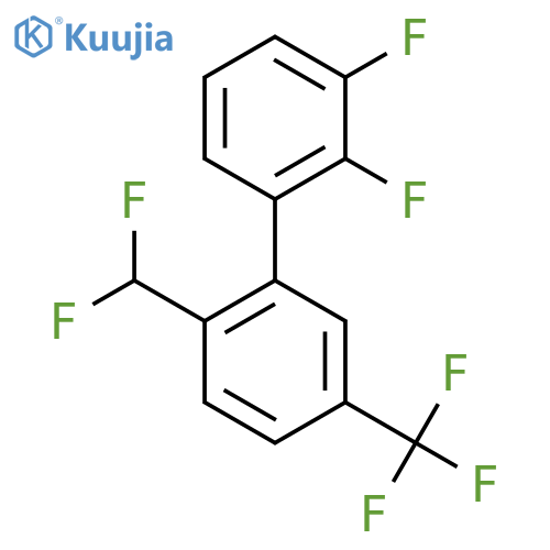 2,3-Difluoro-2'-(difluoromethyl)-5'-(trifluoromethyl)biphenyl structure