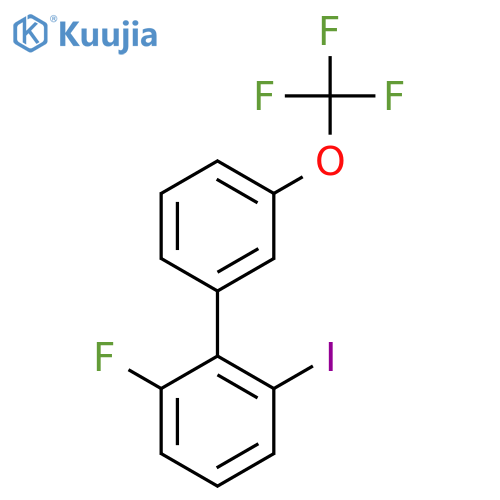 6-Fluoro-2-iodo-3'-(trifluoromethoxy)biphenyl structure