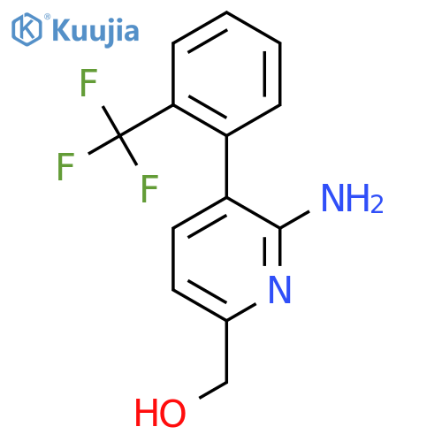 2-Amino-3-(2-(trifluoromethyl)phenyl)pyridine-6-methanol structure