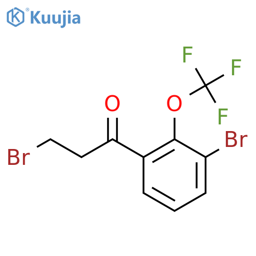 3,3'-Dibromo-2'-(trifluoromethoxy)propiophenone structure