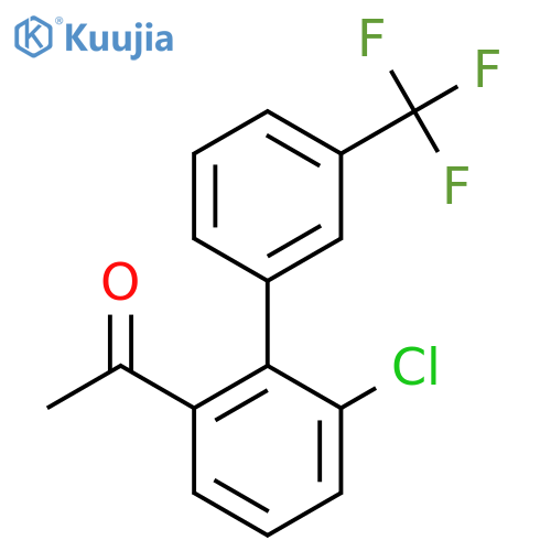 1-(6-Chloro-3'-(trifluoromethyl)biphenyl-2-yl)-ethanone structure