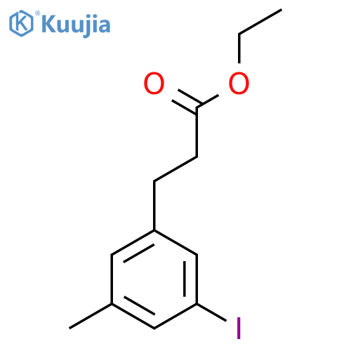 Ethyl 3-(3'-iodo-5'-methylphenyl)propionate structure