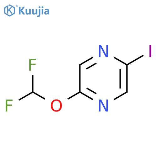 2-Iodo-5-(difluoromethoxy)pyrazine structure