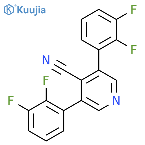 3,5-Bis(2,3-difluorophenyl)isonicotinonitrile structure
