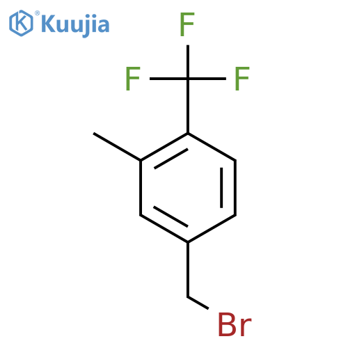 3-Methyl-4-(trifluoromethyl)benzyl bromide structure