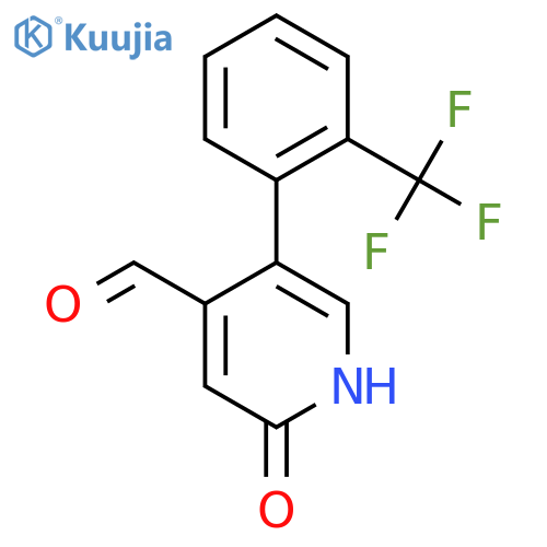 2-Hydroxy-5-(2-(trifluoromethyl)phenyl)isonicotinaldehyde structure