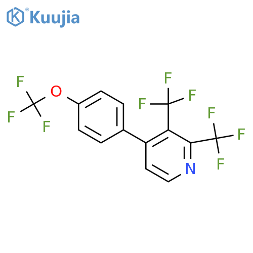 2,3-Bis(trifluoromethyl)-4-(4-(trifluoromethoxy)phenyl)pyridine structure