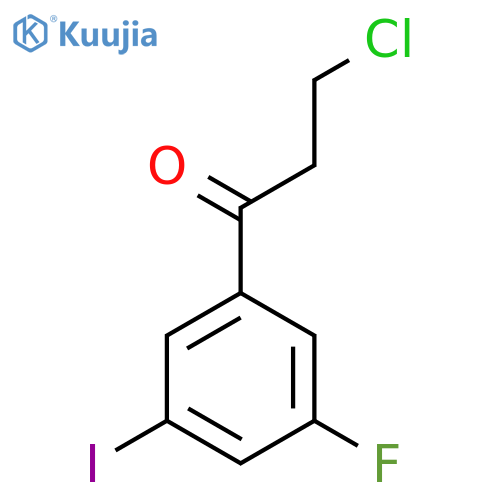 3-Chloro-3'-fluoro-5'-iodopropiophenone structure