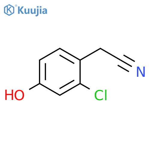2-(2-chloro-4-hydroxyphenyl)acetonitrile structure
