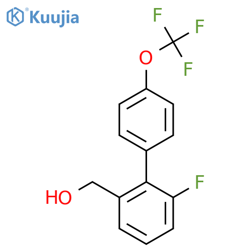 6-Fluoro-4'-(trifluoromethoxy)biphenyl-2-methanol structure