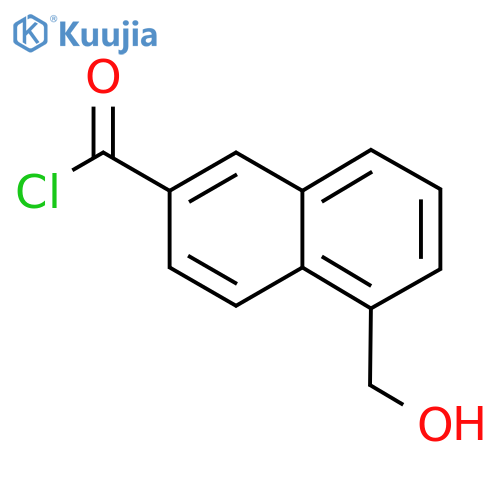 5-(Hydroxymethyl)naphthalene-2-carbonyl chloride structure