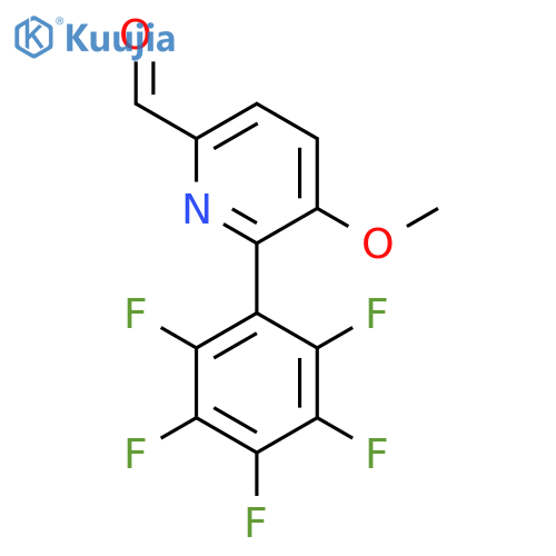 5-Methoxy-6-(perfluorophenyl)picolinaldehyde structure