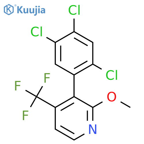2-Methoxy-3-(2,4,5-trichlorophenyl)-4-(trifluoromethyl)pyridine structure